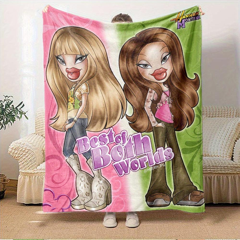 

1pc Hannah Montana,Best of Both WorldsTheme Digital Printed Flannel Blanket, Super Soft Plush Fleece Bed Cover, Multi-Function Four Seasons 150x180cm