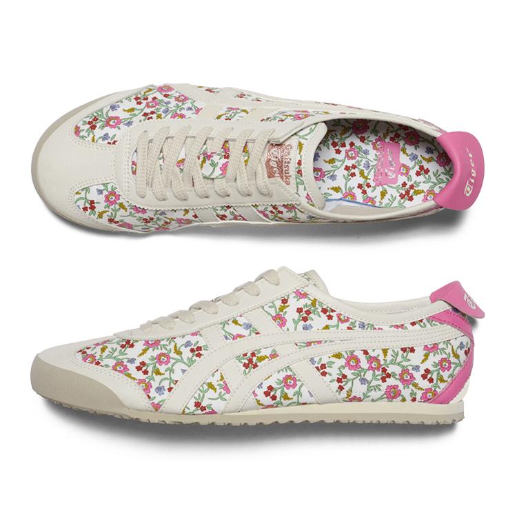 Onitsuka Tiger Mexico 66 Comfortable Versatile Printed Non-Slip Lightweight Low-Top Casual Shoes Unisex sneaker Pink 1183C392-101