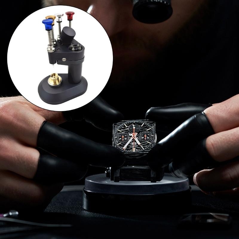 Professional Aluminum Alloy Watch Hands Setting Tool 4 Pin Design Suiatble For Accurate Watch Repair Timepiece Assembly
