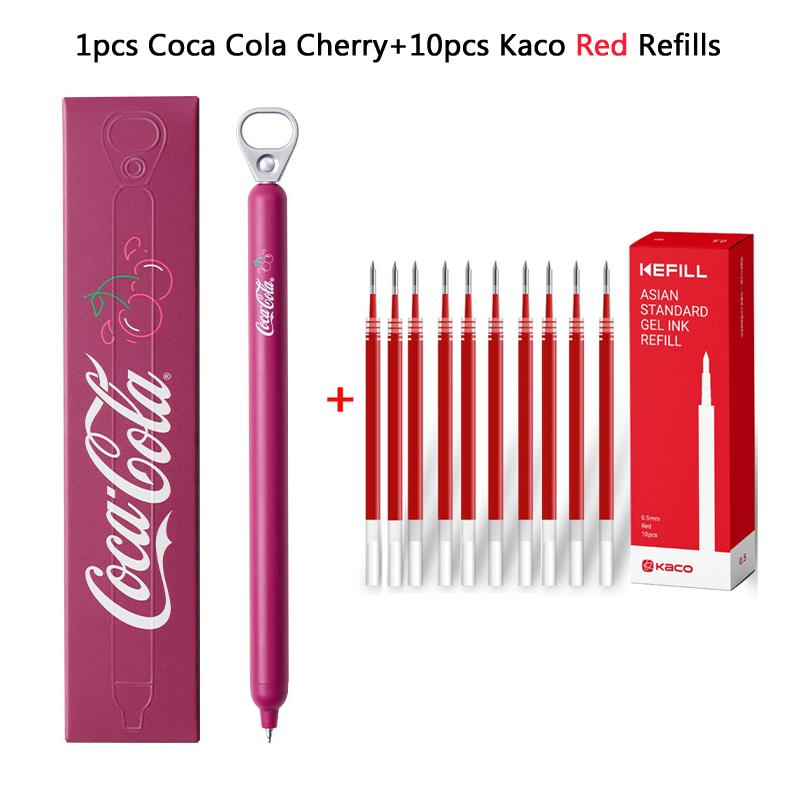 KACO Creative Cherry Pull-Tab Gel Ink Pens 800M Smooth Writing Press Pen Exam Office School Supplies Gift Innovative Stationery