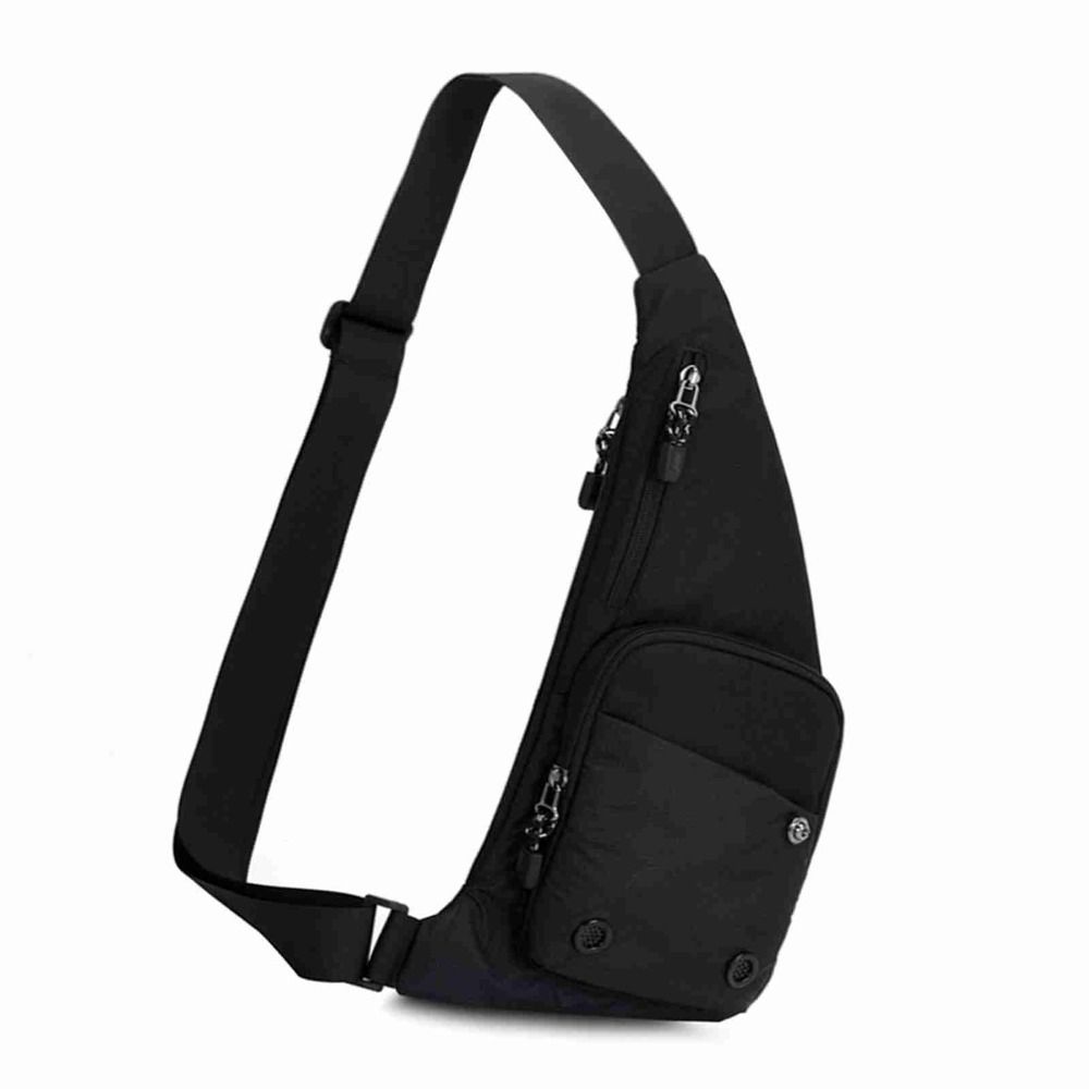 Lightweight Crossbody Shoulder Bag Zipper Pockets Sling Backpack Chest Bag  Camping Outdoor