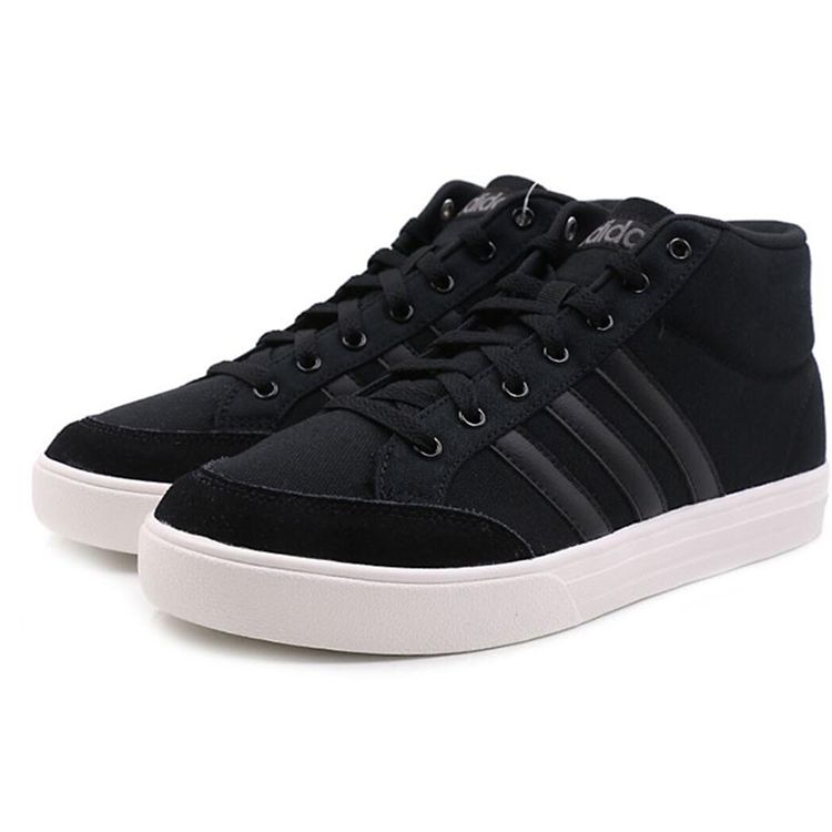 Adidas Neo Vs Set Mid Slip Resistant Casual Sneakers Men Sneakers Black B44605