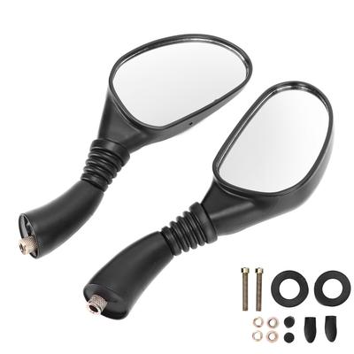 Paar Motorfiets Achteruitkijkspiegels Reflectoren Universele Vervanging voor GY6 150cc Snorfietsen Scooters