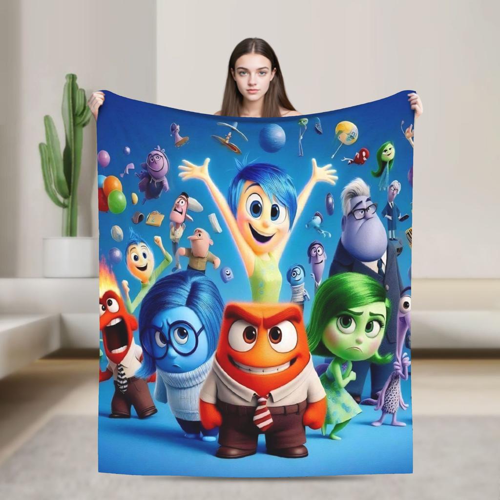 I-InsideS O-Out Blanket Quality Super Warm Throw Blanket Winter Children Couch Chair Sofa Bed Print Bedspread