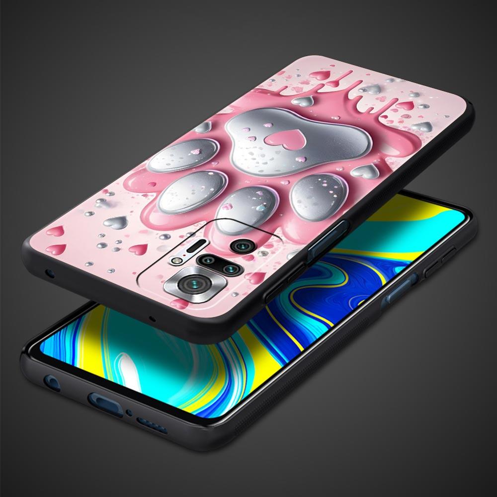 Og Paw Print Aesthetics Phone Case Cover for Redmi 14C 10C Note 15 14 13 12 10 11 K40 Pro Plus Soft TPU Shockproof Shell Fundas