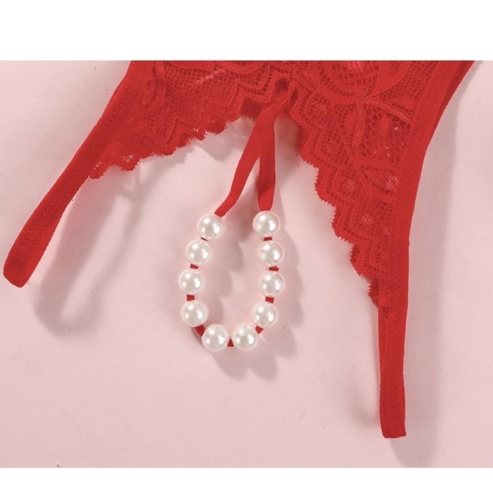 Hollow-out Mesh Lace Briefs Low-waist Women's Thong Sweet Lace Seamless Panties  Female