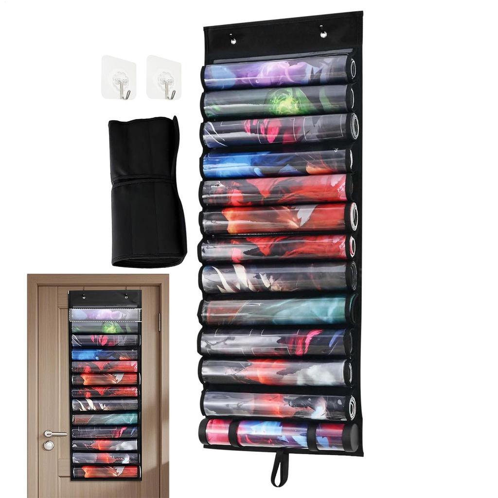 Game Mat Tube Holder Portable Game Mats Case Organizer Bag With Transparent Slots For Family Gatherings Birthday Party Play Area