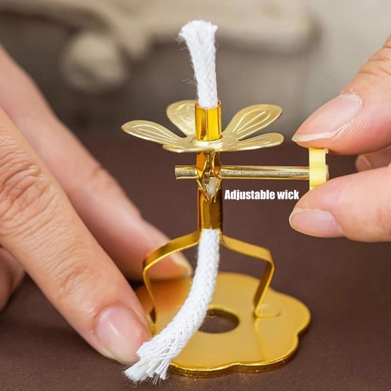 Sturdy Alloy Light Stand Base for Candle Adjustable Crafting Helper Set
