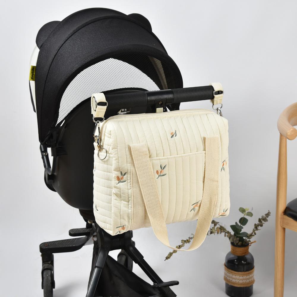 Korean Style Baby Diaper Bag Large Capacity Mommy Bag Portable Baby Stroller Bag Baby Items Organizer Maternity Shoulder Bag
