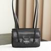 Classic French Lambskin Caviar Bead Quilted Chain Crossbody Bag