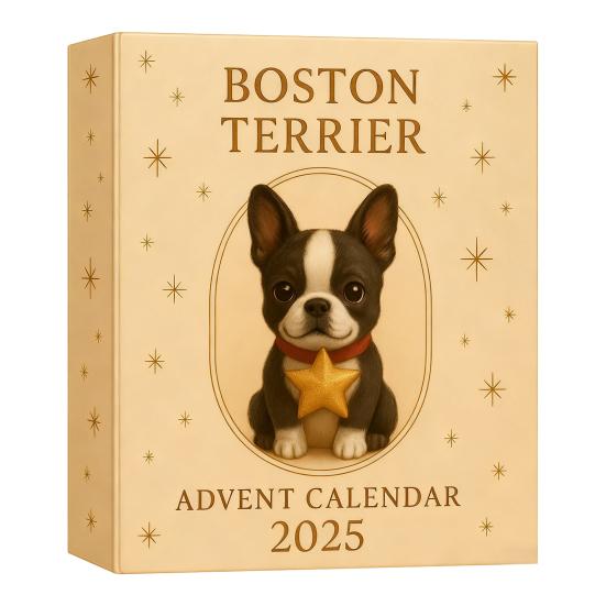 Cartoon Terrier Advent Calendar 2025 24 Days Christmas Countdown Calendar Interactive