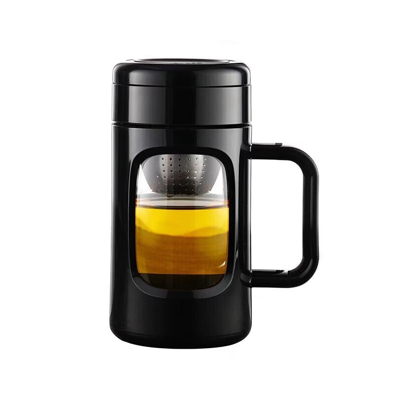 FUGUANG Glass Tea Infuser Mug with Handle