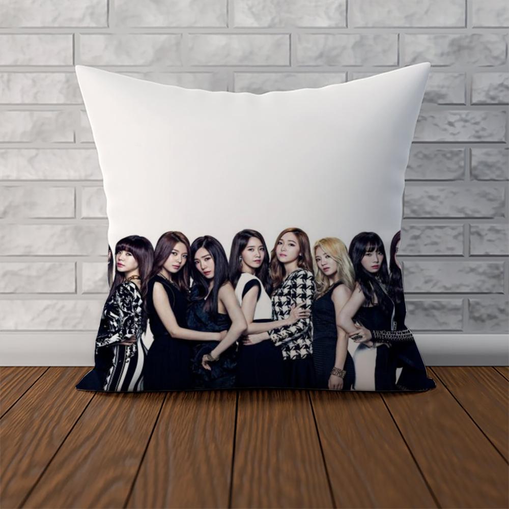 Girls Generation Pillow Case For Car Sofa Decorative Home Doublesided Print Plush Square Throw Pillow Cushion Cover
