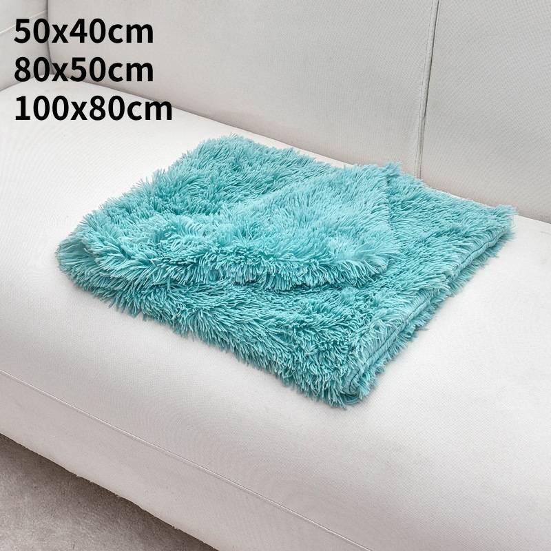 Puppy Pet Dog Cat Plush Fabric Blanket Bed Soft Fluffy Warm Throw Sofa Pad Mat
