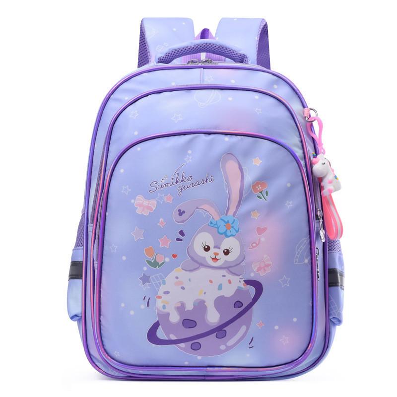 Adorable Cartoon Large Capacity Lightweight Oxford Cloth Backpack For Grades 1-4