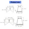 Camping Folding Coolers Stand Storage Box Bracket Metal Luggage Rack Portable Ices Box Holder for Outdoor Travel Cooking