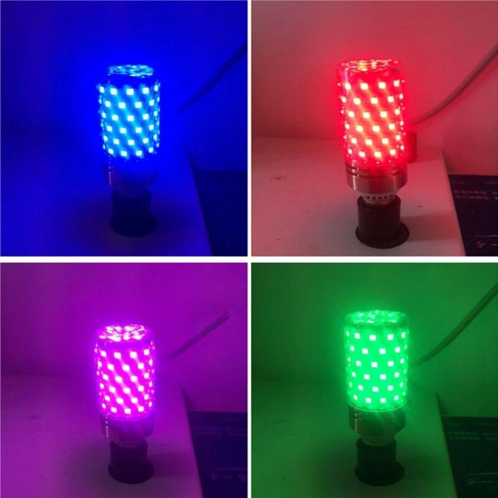 

Red/Blue/Green/Yellow Corn Bulb Lamps E27 Spot Lamp Landscape Decorative LED Light Bulb Home Red-5W