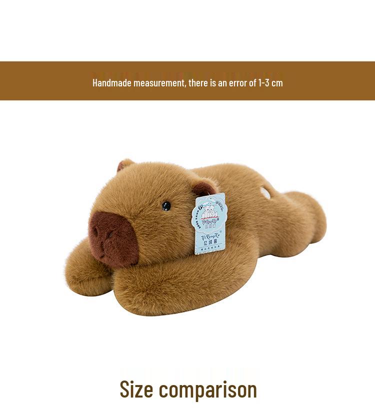 Capybara Plush Toy: Soft, Lying-Style Sleeping Pillow Doll