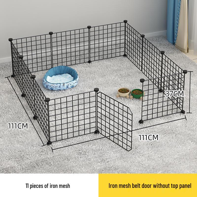 Indoor Pet Fence: Dog and Cat Barrier Gate with Iron Mesh for Anti-Escape and Isolation