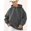 European and American New Loose Casual Hood Long sleeve Pocket Hoodie Top Loose Casual Hooded Top