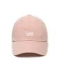 LEE Small Twitch Logo Cotton Curve Ball Cap Pink