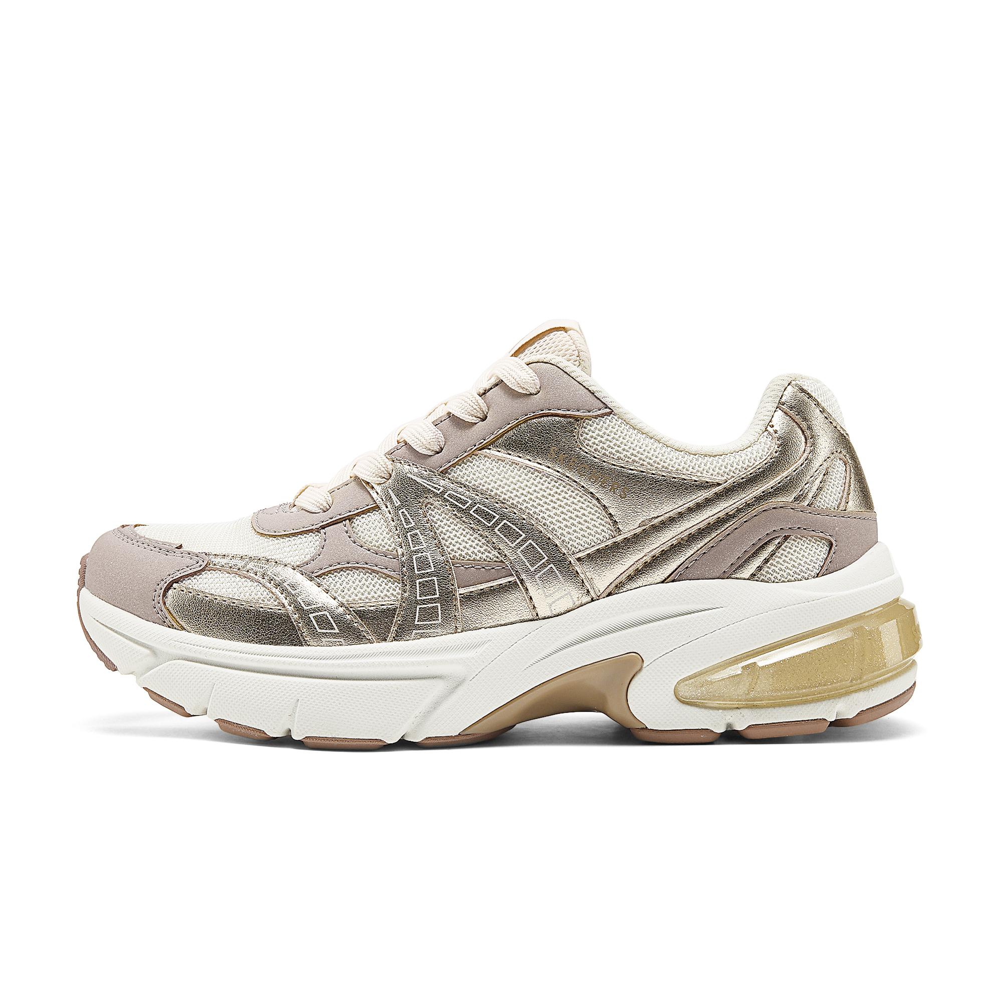 Skechers Shadow Low-Top Dad Shoes Comfortable Durable Women sneakers Gold 177357-RSGD 35