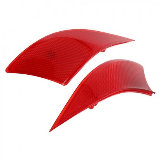 2PCS Red Lens Rear Bumper Reflector Lights For 2014- Lexus IS250 IS350 IS-F