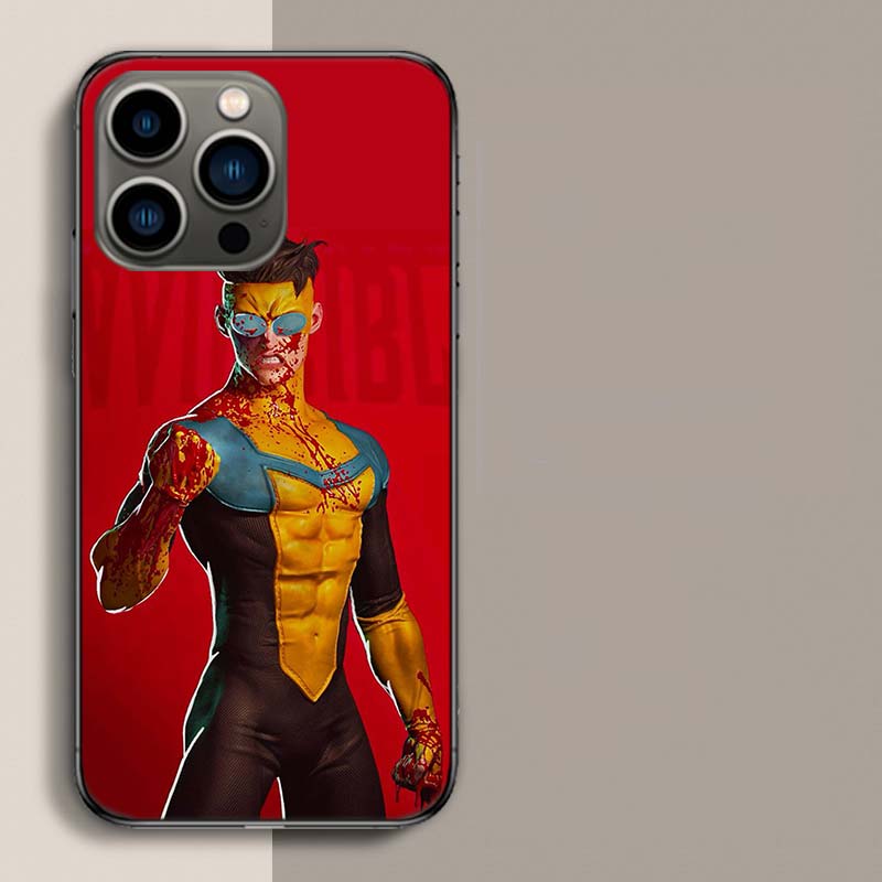 Cartoon Invincible Phone Case For Iphone 17 Air 15 Pro 14 Plus 16 Pro Max 17E 16E 12 13 Mini 11 Cover Cute Fundas