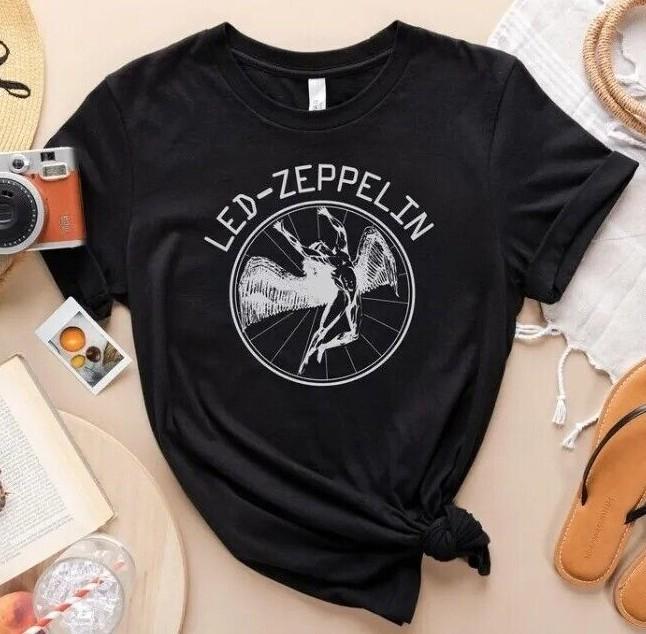 Led Zeppelin Shirt, Rock Band Led Zeppelin Tour, 70s Music Concert Shirt Unisex T-Shirt