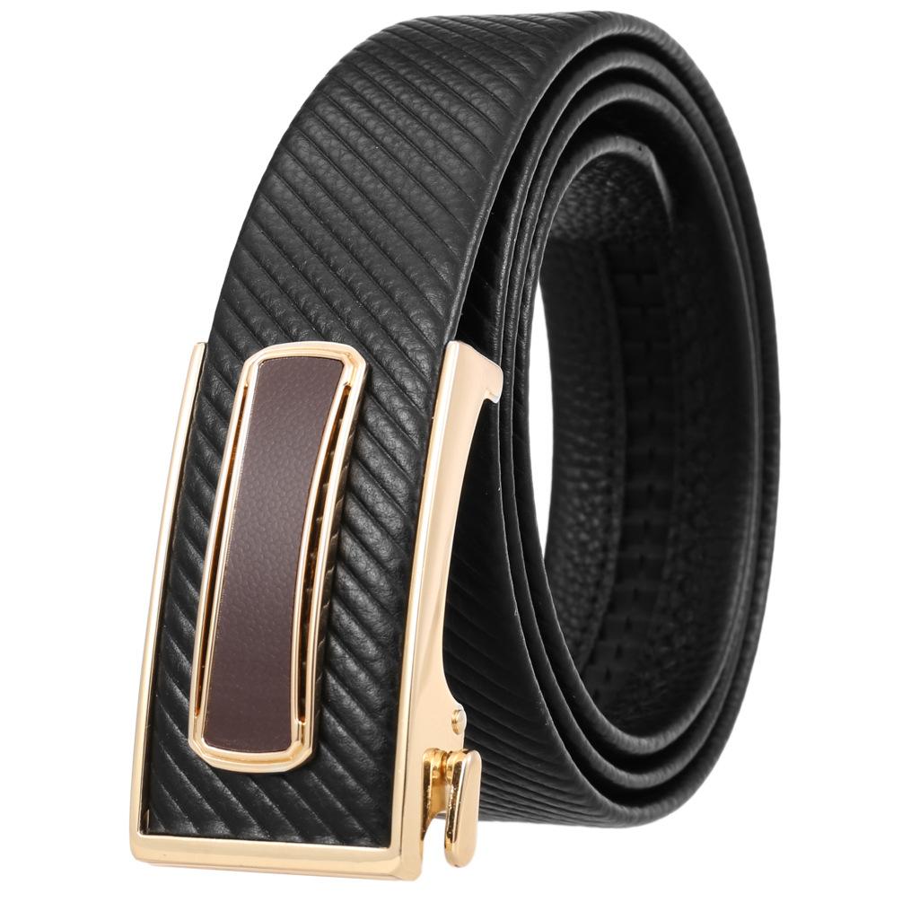 Ceinture tendance en cuir de vachette pleine fleur, boucle intérieure ceinture homme Ly36-23018-5