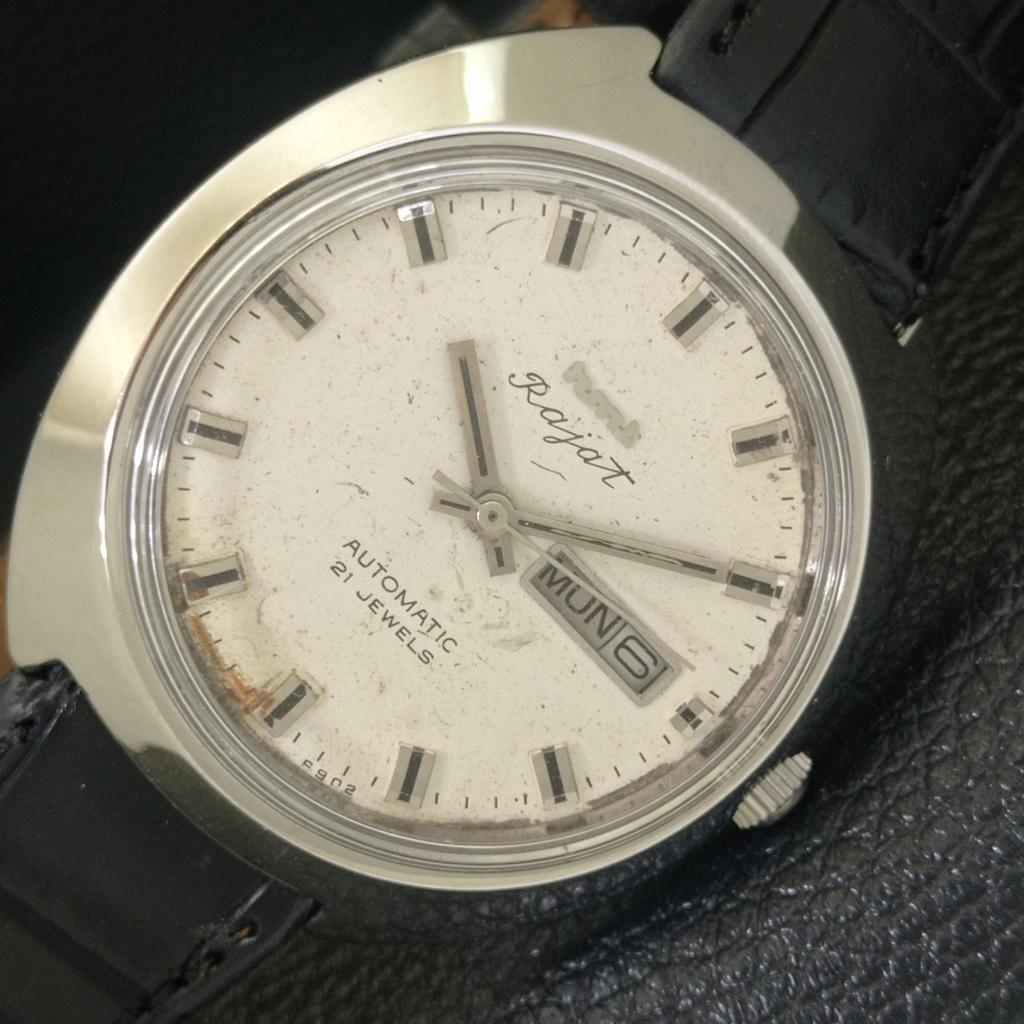 

AUTOMATIC VINTAGE HMT RAJAT 6501 INDIAN MENS ORIGINAL DIAL WATCH a703259-1 R213a-a703259