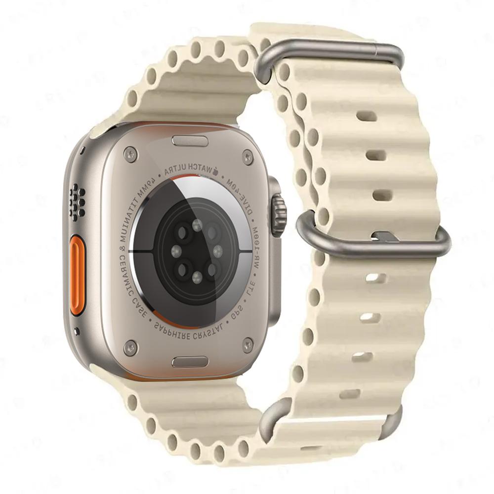 Ocean Band for Watch Ultra 3 Series 11 10 9 7 8 6 SE 49mm 45mm 46mm 42mm 44mm 40 41 Silicone Bracelet Correa iWatch Strap