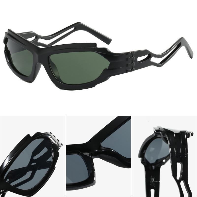 Xiaomi Men Women Y2K Futuristic Hollow Temple Sunglasses UV400 Party Street Fashion Showoff Shades Multi Color Available