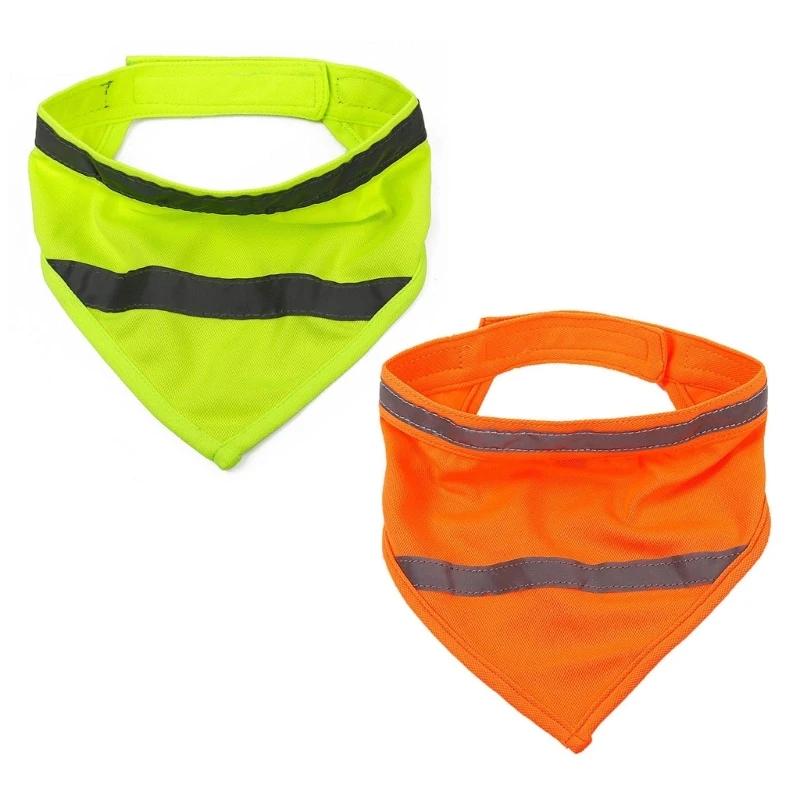 Hund Reflektierende Bandanas Haustier Dreieckiges Handtuch Schal Helle Farbe Polyester Lätzchen