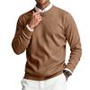 Heren Crewneck Lange Mouwen Geribbelde Gebreide Pullover Trui