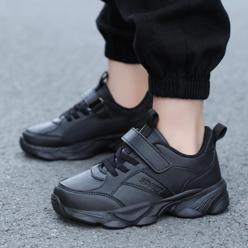 2025 Children Fashion Sports Shoes Breathable Boys Black School Walking Shoes Non Slip Kids Girls Casual Running Sneaker