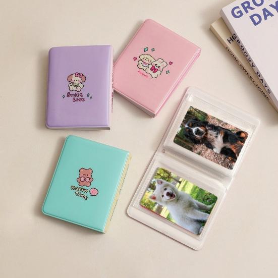 

Фотоальбом в форме сердца, держатель для фотокарт, модный трехдюймовый буклет для хранения карточек с изображением идола для фанатов розовый