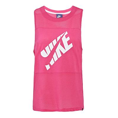 Lifestyle Casual Series As Prep Tank 2-Mesh Fashion Comfortable Soft Skin-Friendly Breathable Vest Women Tops Red 725827-616