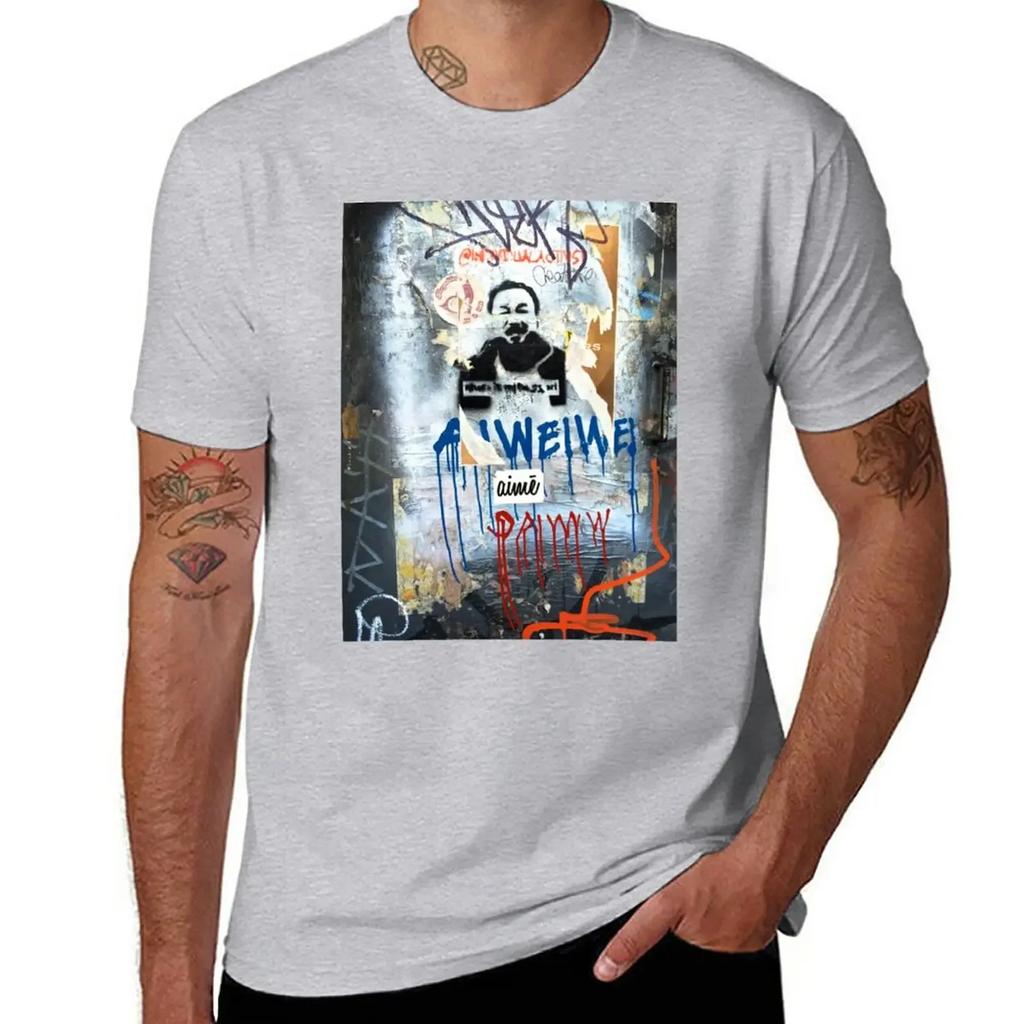 Ai Wei Wei T-Shirt boys whites quick-drying sweat mens plain t shirts