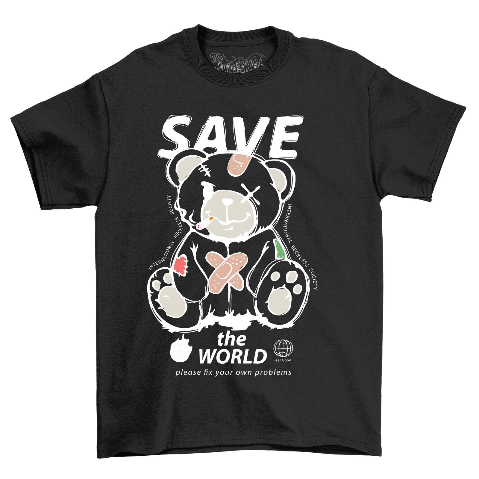 Bearstreet1-37 Funny Teddy Bear T-Shirt Mens Womens Tees Top - 100% Cotton, Unisex Design for Bear Hu 3XL
