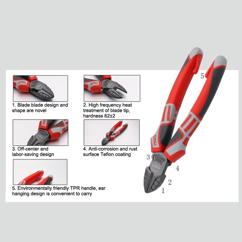 Universal Wire Cutter Needle Nose Crimping Plier Electrician Working Hardware Diagonal Pliers For Electricians