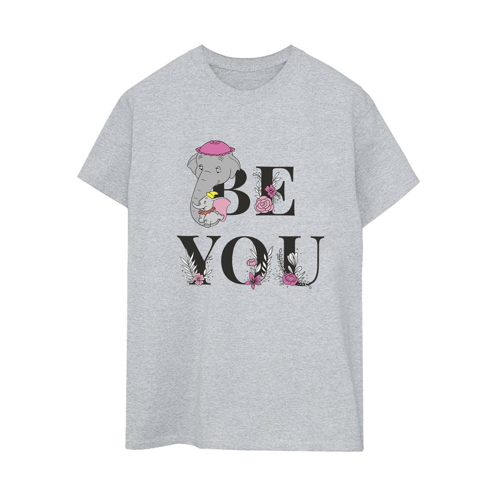 Disney Womens/Ladies Dumbo Be You Cotton Boyfriend T-Shirt