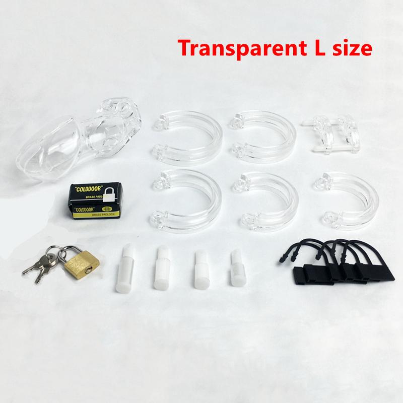 Plastic Chastity Cage for Male Bondage Ball Stretcher Cock Cage Penis Lock Penis Ring  Chastity Belt Sex Toy for Man Sex Toy