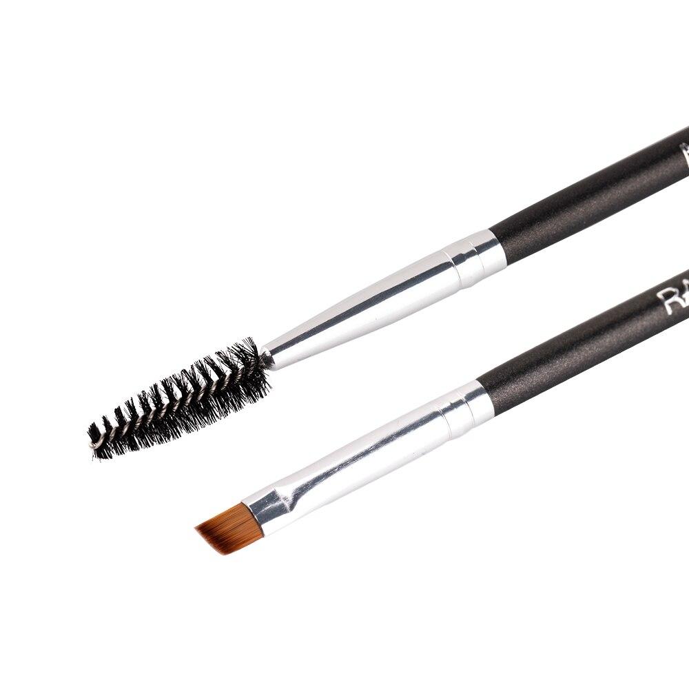 RANCAI Duo Eyebrow Brush Angled Eyebrow Comb Professional Beauty Makeup Brushes for Lash Eye Brow Brush Blending Make-up Tools