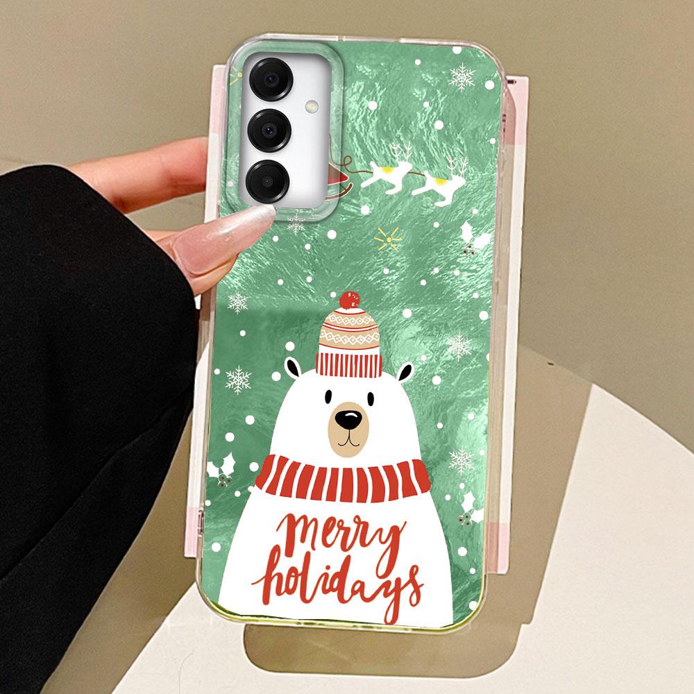Merry Christmas Santa Claus Elk Phone Case for Samsung Galaxy A16 A55 A07 A17 A56 A36 A26 A53 A06 A14 A24 A34 A54 A15 A12 Cover