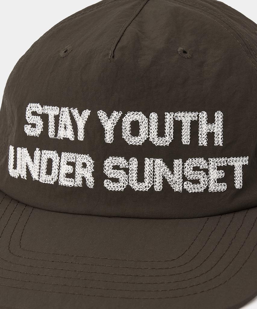 MAISON MINED Nylon Trucker Cap Brown