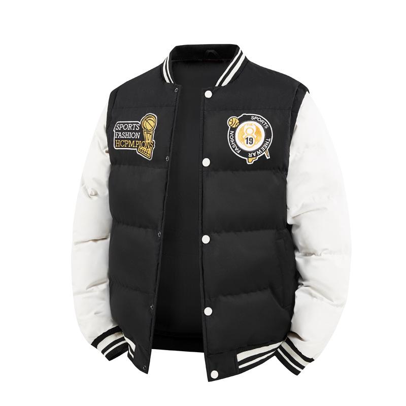 

Winter Cotton Coat, Cotton Jacket, Hooded Windproof and Warm Bread Jacket, Cotton Jacket for Men, Detachable Sleeves L чёрный