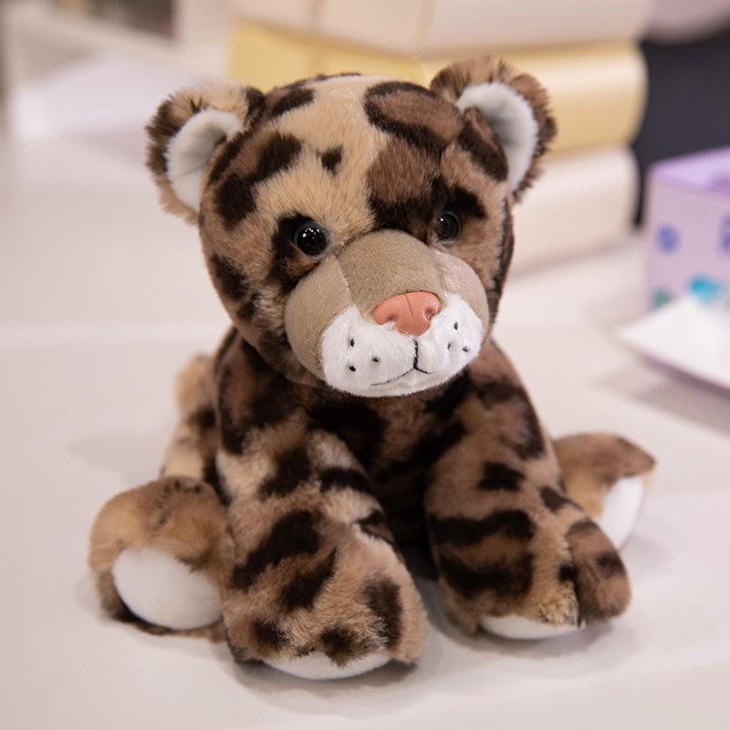 Elefante seduto simulato bambola panda giocattolo di peluche bambola tigre giraffa bambola calmante per bambini