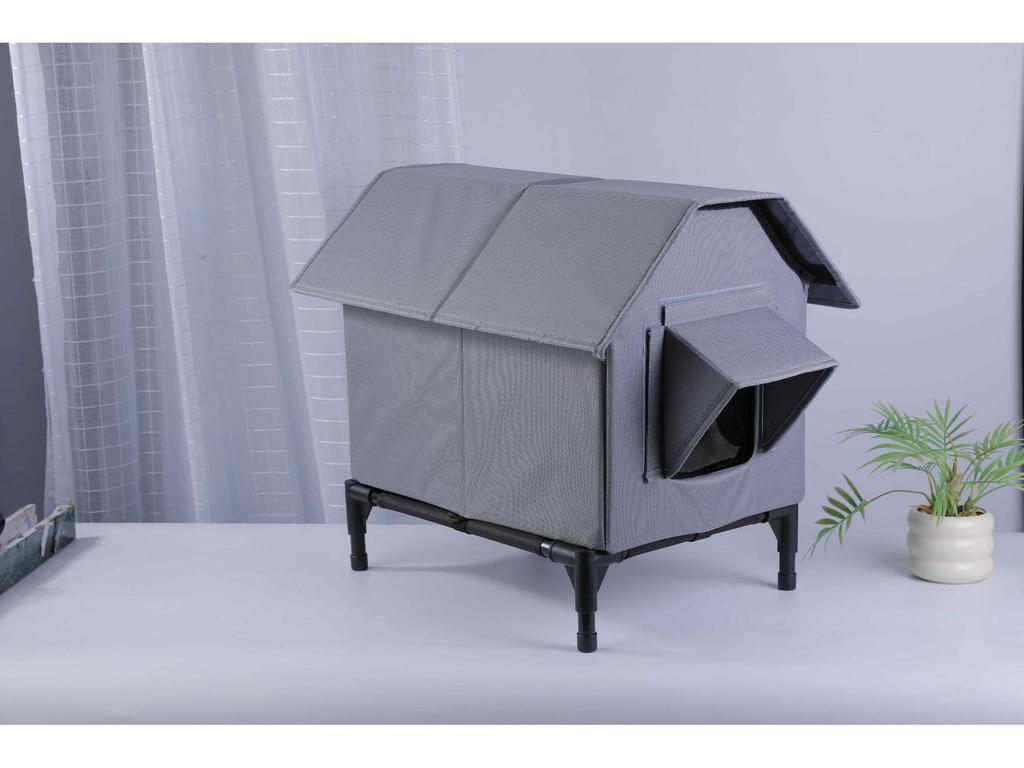 Waterproof Outdoor Cat House: Foldable, Removable, Washable, and Warm 4-Season Pet Villa Tent for Cats and Dogs.