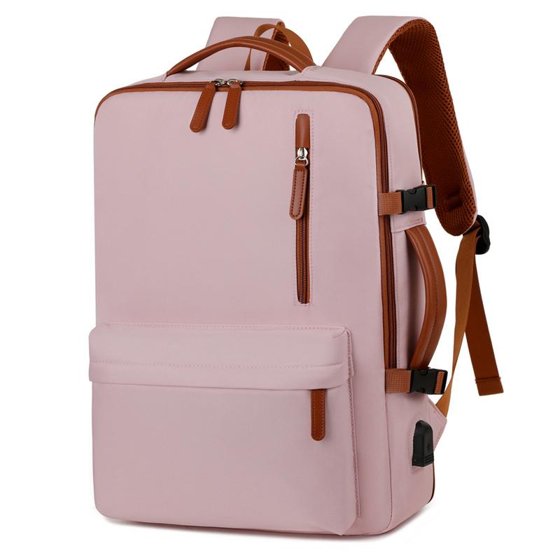 Wielofunkcyjny plecak podróżny - Smukła torba na laptopa do samolotu, szkoły i codziennych dojazdów Lekka torba na laptopa z portem ładowania USB